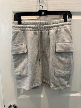 NWOT Universal Thread Gray Cargo Skirt with Drawstring